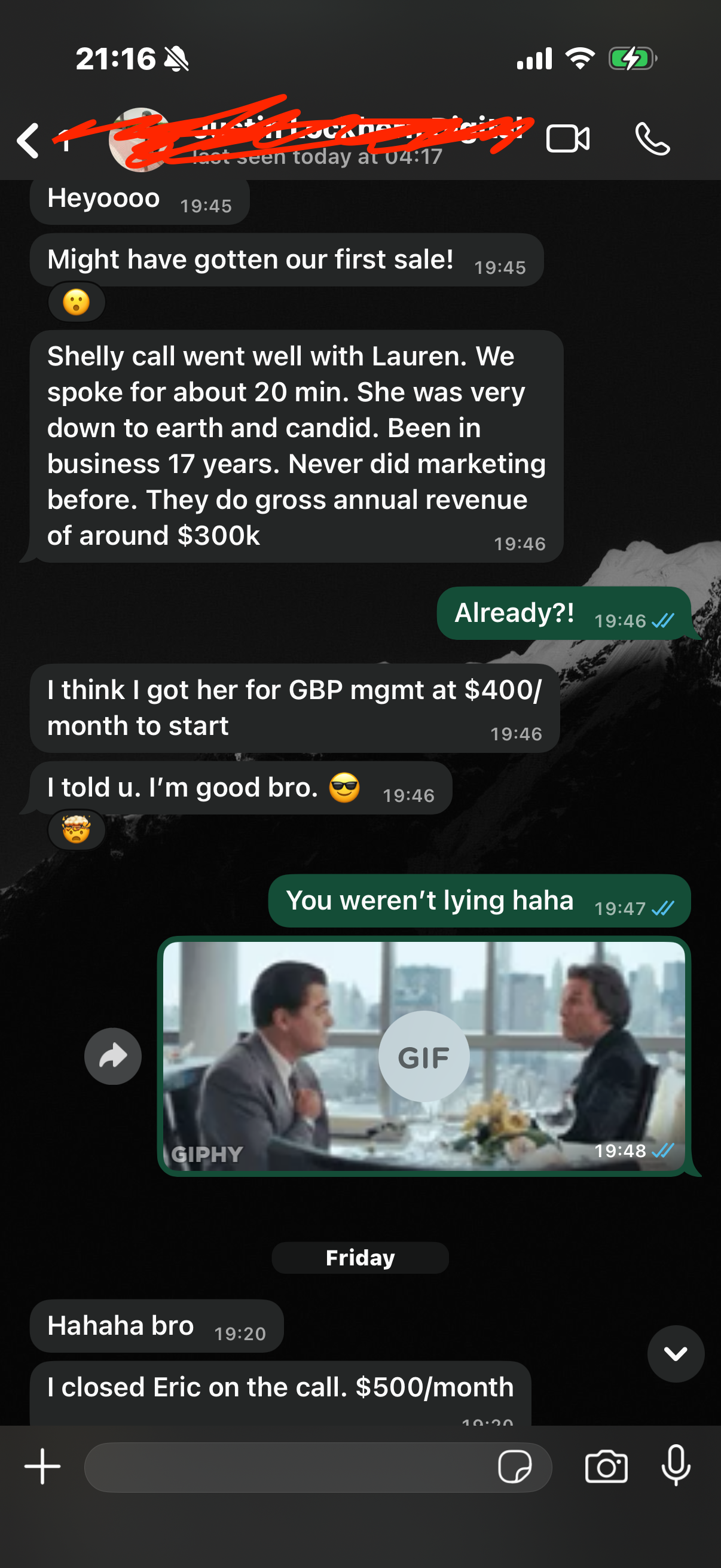 Client win